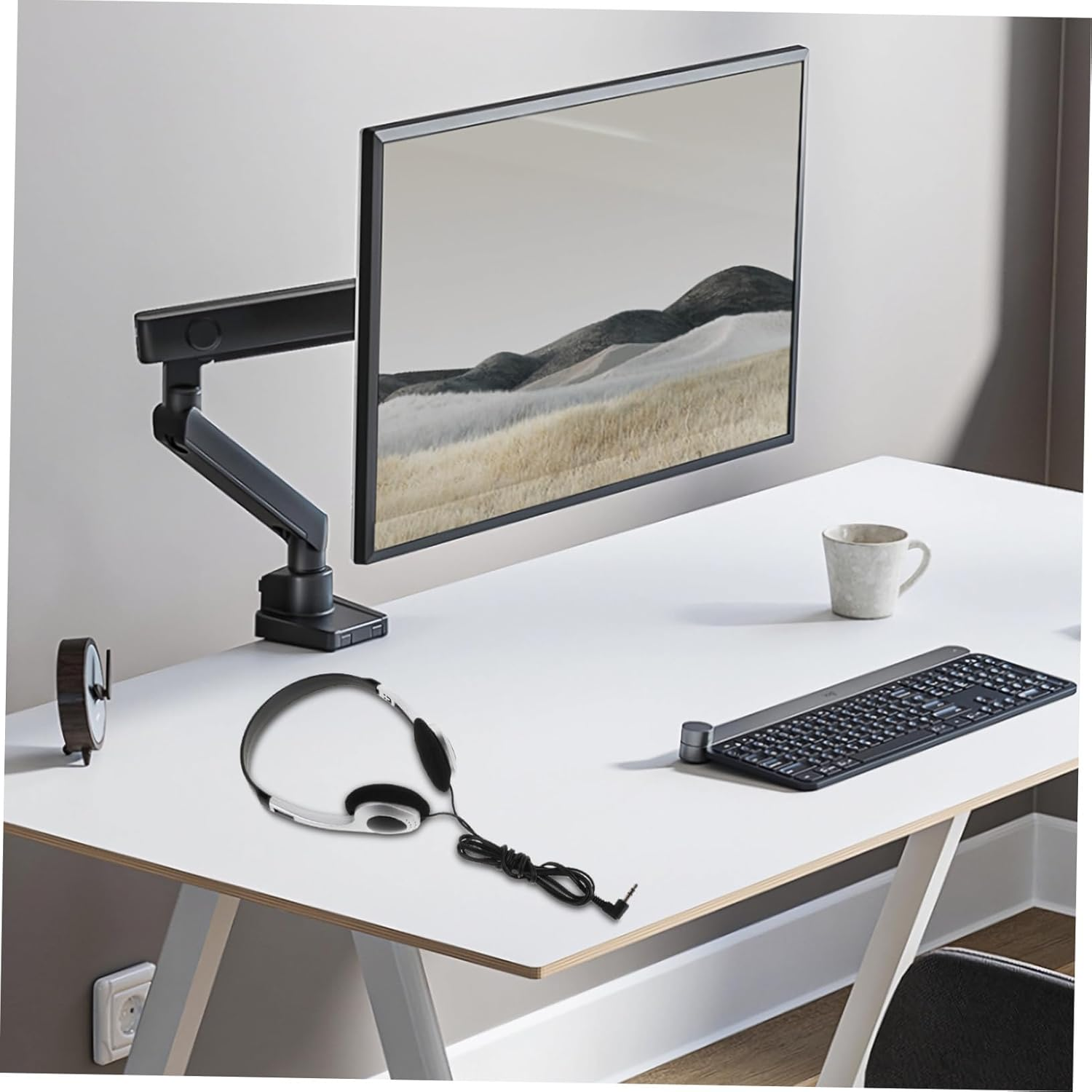 Homoyoyo Retro On-Ear Wired Headphones 3.5Mm to Type-C Adapter for Students and Kids, Portable Adjustable School Headphones for Computers, Phones, and Tablets, Lightweight Silver Black Design image number 3