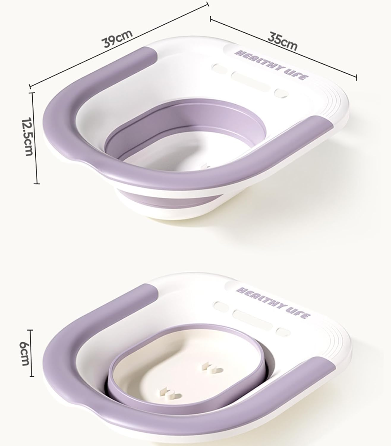 Sitz Bath for Toilets Foldable Sitz Bath for Postpartum Recovery and Hemorrhoids Treatment Large Capacity Toilet Bowl for Yoni Steam Seat Compatible with All Toilets Ideal for Seniors and Pregnant Women image number 5