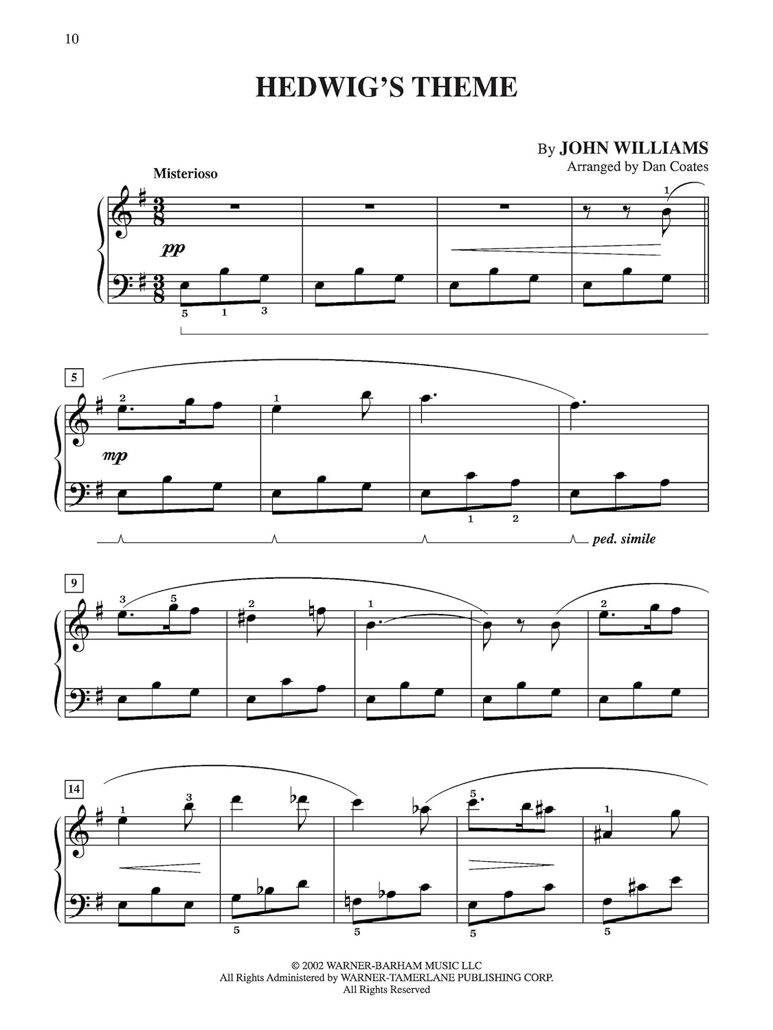 10 for 10 Sheet Music Movie Hits: Easy Piano Solos image number 4