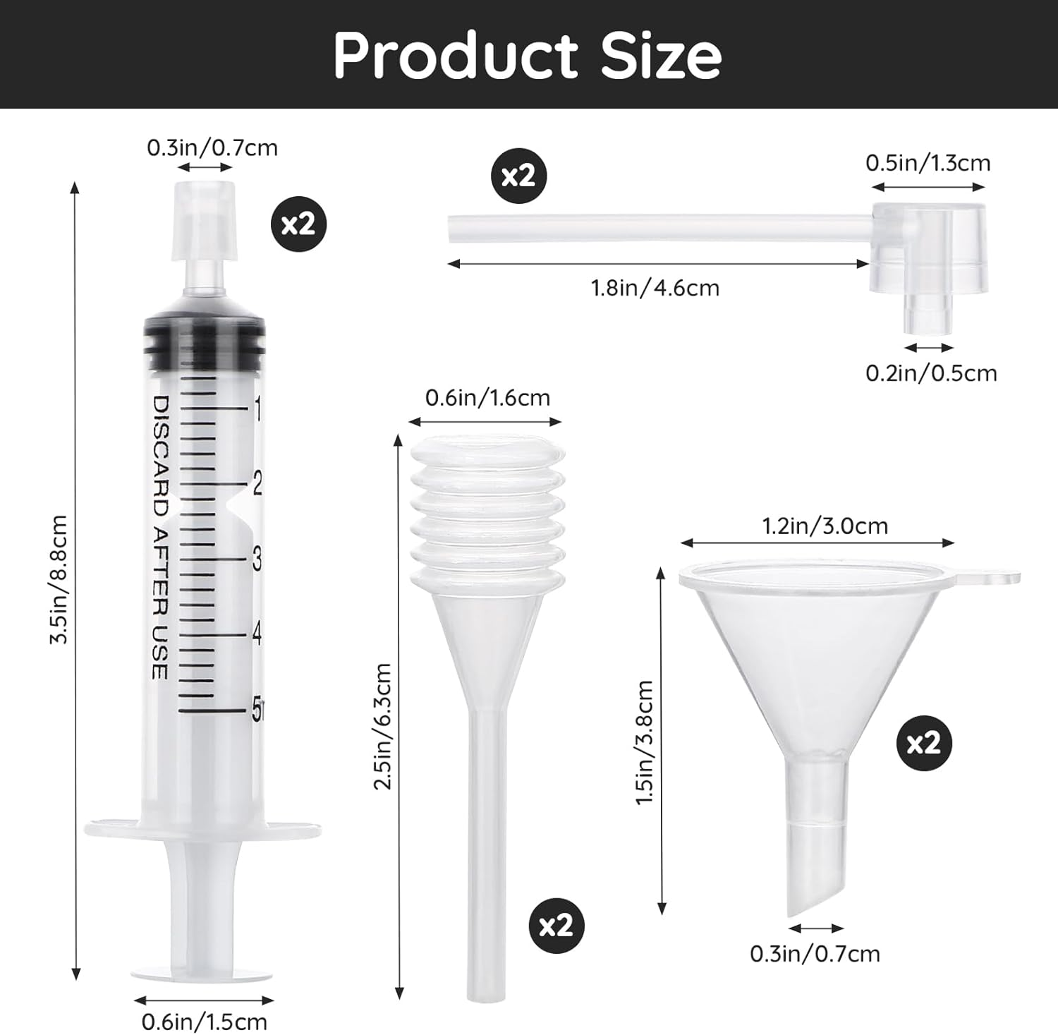 Segbeauty 5Ml Perfume Refill Tool Kit, 8Pcs Plastic Clear Perfume Dispenser Transfer Tool Set, Perfume Funnel Cosmetic Dispenser Pump Transfer Tool for Travel Refillable Perfume Atomizer Refill Tool image number 6