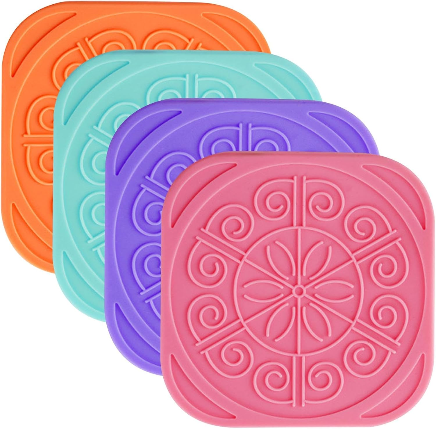 4 Pcs Stainless Steel Snack Containers, Snack Box, Metal Food Storage Containers with Colored Lids, Easy Open Stackable Small Lunch Box for Lunch, Travel, Parties(Color:Colorful) image number 6