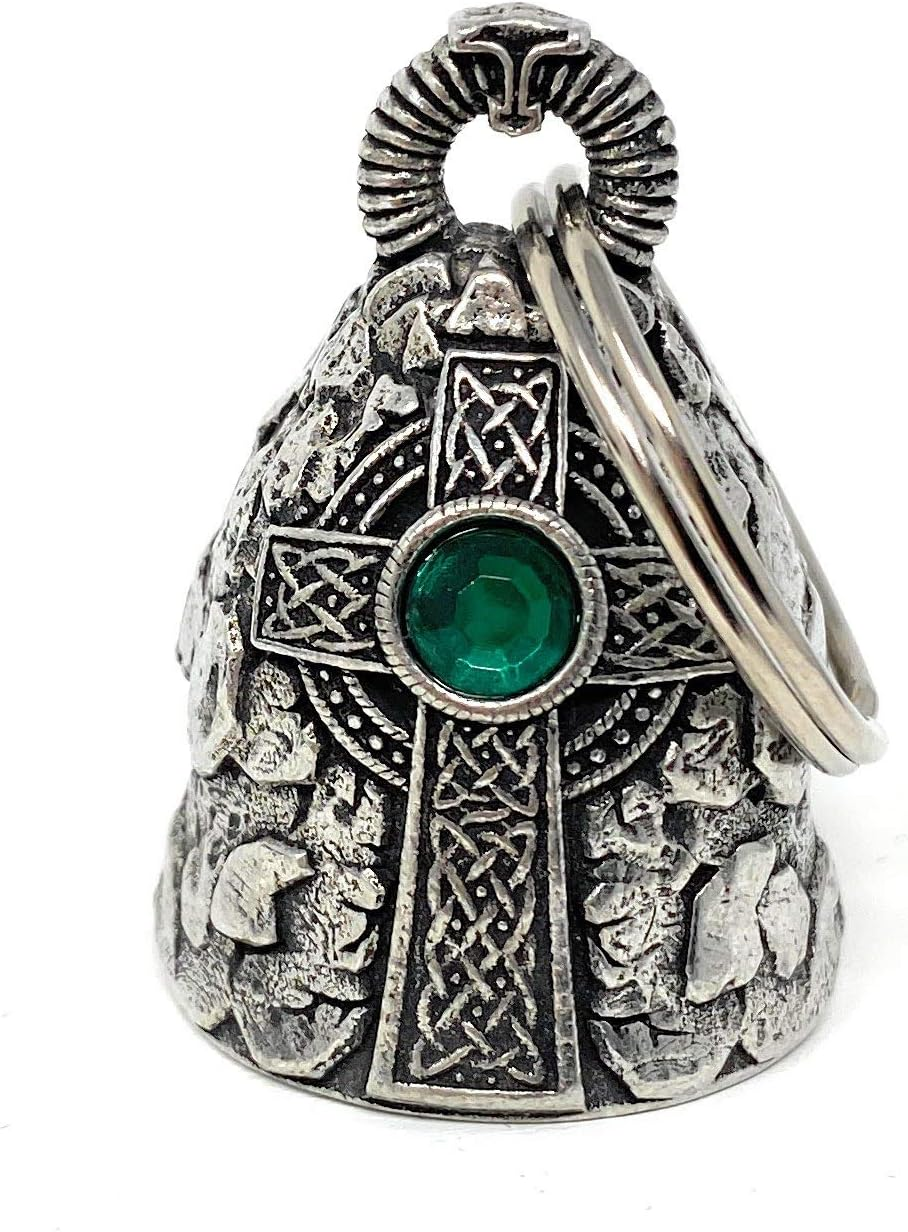Bravo Bells Celtic Cross Diamond Bell - Biker Bell Accessory or Key Chain for Good Luck on the Road image number 3