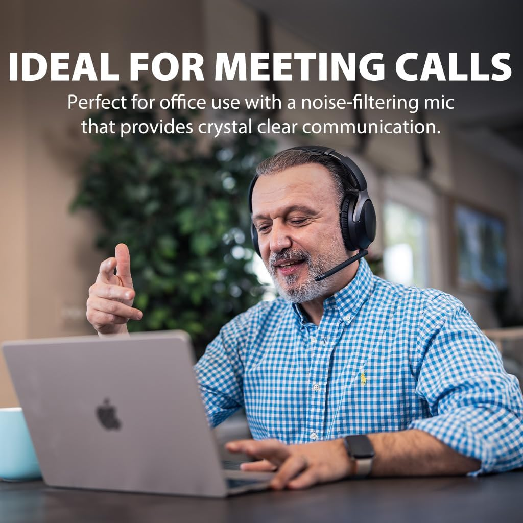 Avantalk Aria Pro 3 - Bluetooth 5.3 LE Audio Headphones with Low Latency, Detachable Noise-Cancelling Mic & USB-C Dongle, Plug & Play - Ideal Wireless Headset for Gaming, Calls & Music image number 4