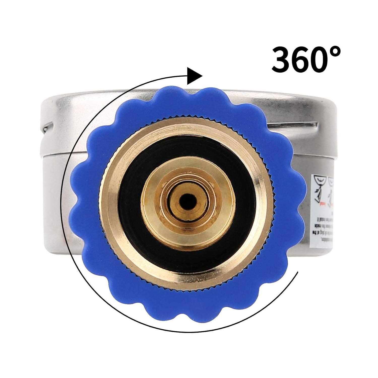 MEASUREMAN 2-1/2" Lead-Free Water Proof anti Vibration Pressure Test Gauge, Garden Hose Pressure Gauge, 3/4" Female Hose Thread, 0-200 Psi/Kpa image number 3