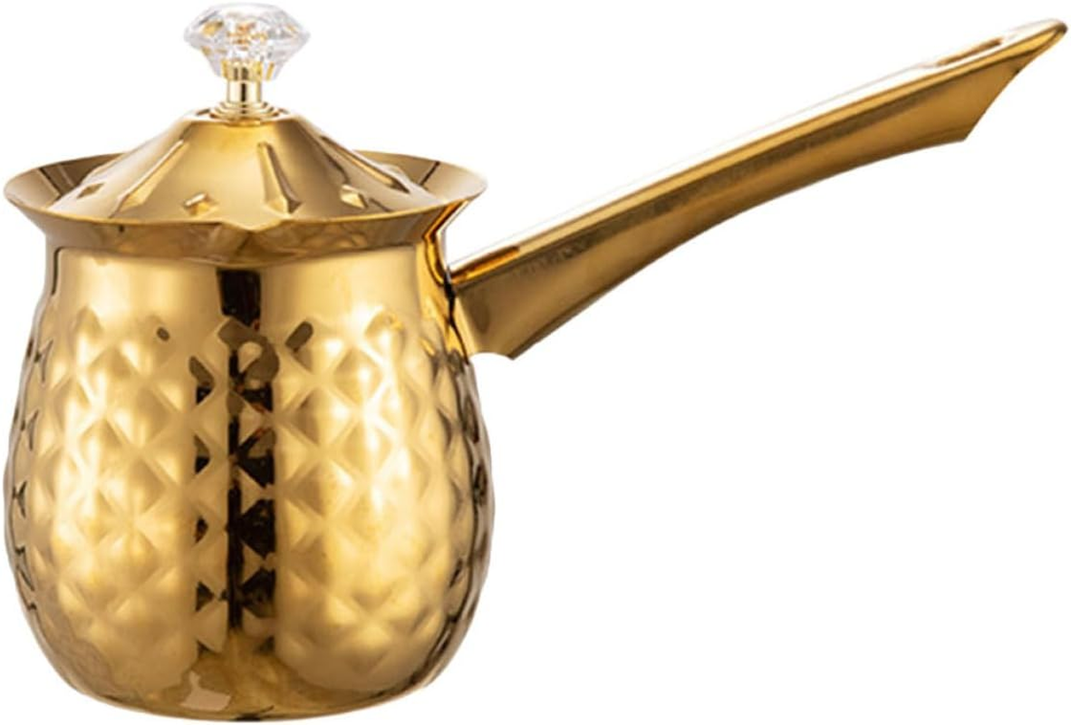 VALICLUD Traditional Turkish Cezve Coffee Pot 600Ml Vintage Metal Stove Top Coffee Maker for Home and Cafe image number 3