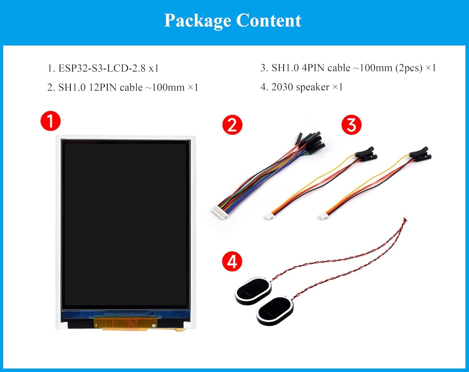 ESP32-S3 2.8Inch Display Development Board, 240&times;320, IPS Screen, 32-Bit LX7 Dual-Core Processor, up to 240Mhz Frequency, Supports W-I-F-I & BLE, with Onboard Antenna, ESP32 with Display (No Touch) image number 5