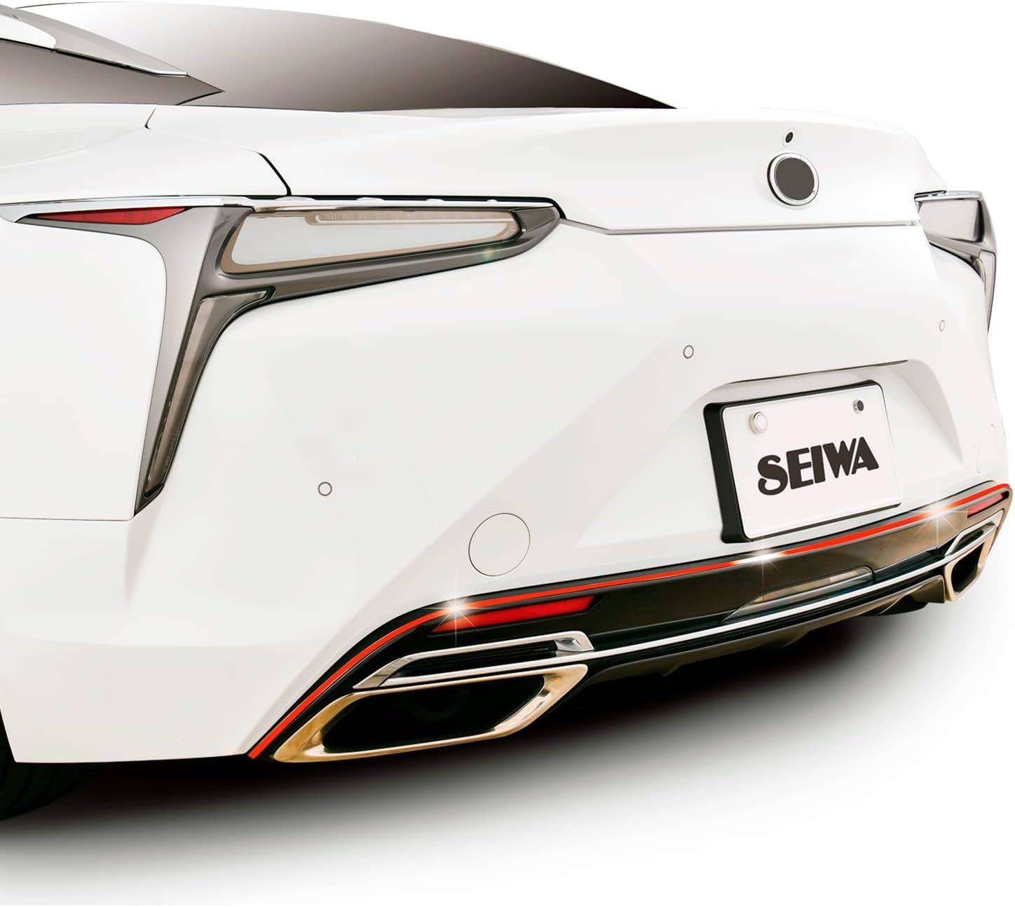 SEIWA K426 Multi-Mall Car Exterior Products, Width 0.3 Inches (8 Mm), Length 16.4 Ft (4 M), Glossy Red