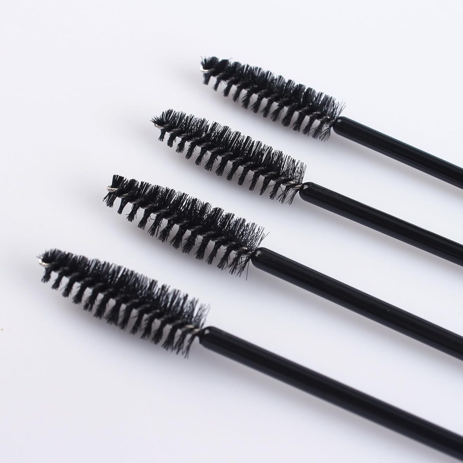 H HOME-MART 100 Pcs Eyelash Mascara Applicator Wand Brush Spoolies, Eyebrow Brush, Spoolie Brushes for Eye Lash and Brows