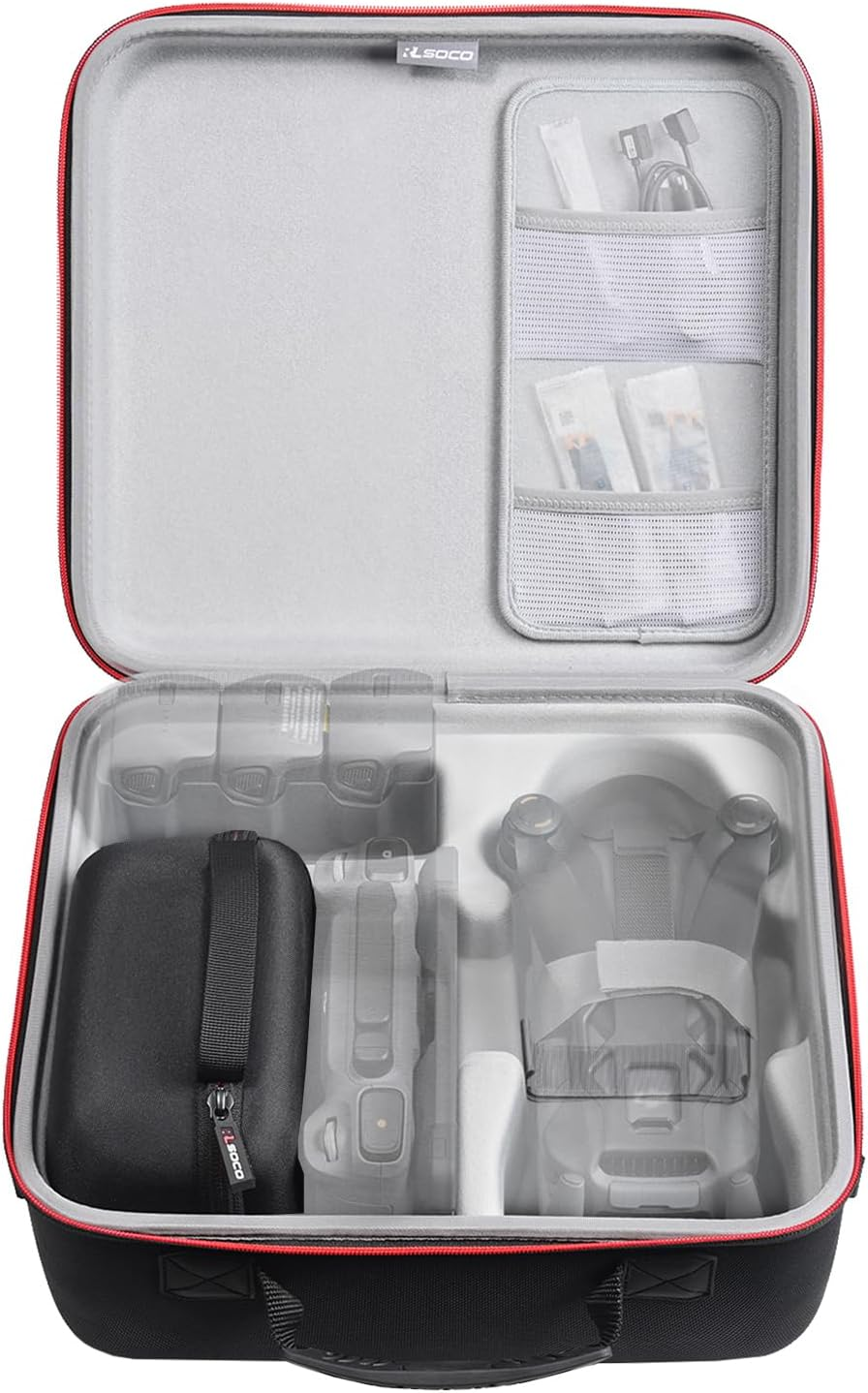 RLSOCO Travel Hard Case for DJI Mavic 4 Pro Combo - Fits Full Set of Accessories: Drone Body,Dji RC Pro 2/RC 2 Controller,Batteries X 3,Charging Hub,Propellers and Other Accessories image number 3