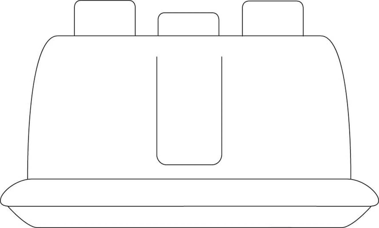 For Nissan Navara Single/Dual 2020 -On TRADIES Black Canvas Rear Seat Covers image number 4