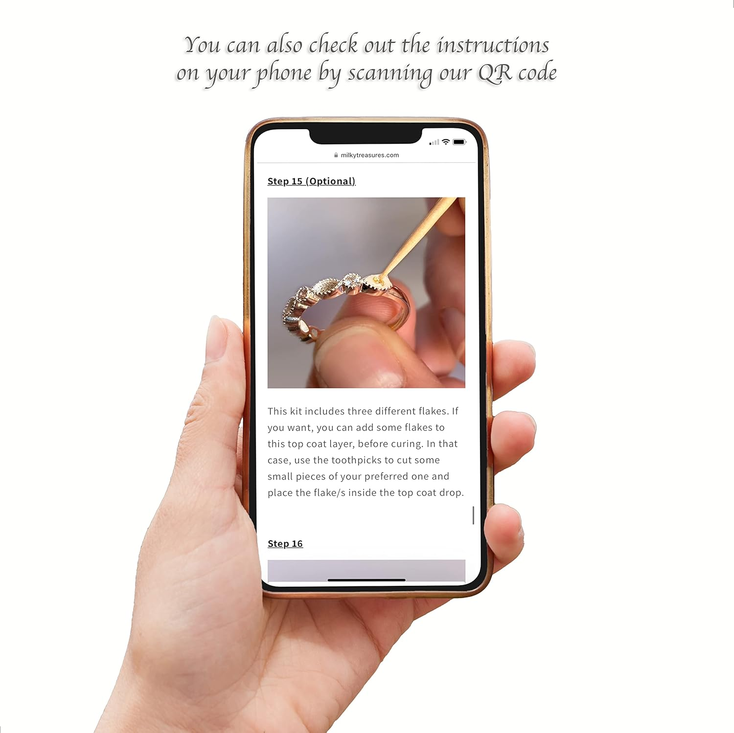 Band Ring DIY Breastmilk Jewelry Making Kit | Adjustable Size 6 to 10 | Breastfeeding Keepsake | New Mom Gifts | Baby Shower Registry | 925 Sterling Silver [Full KIT] image number 4