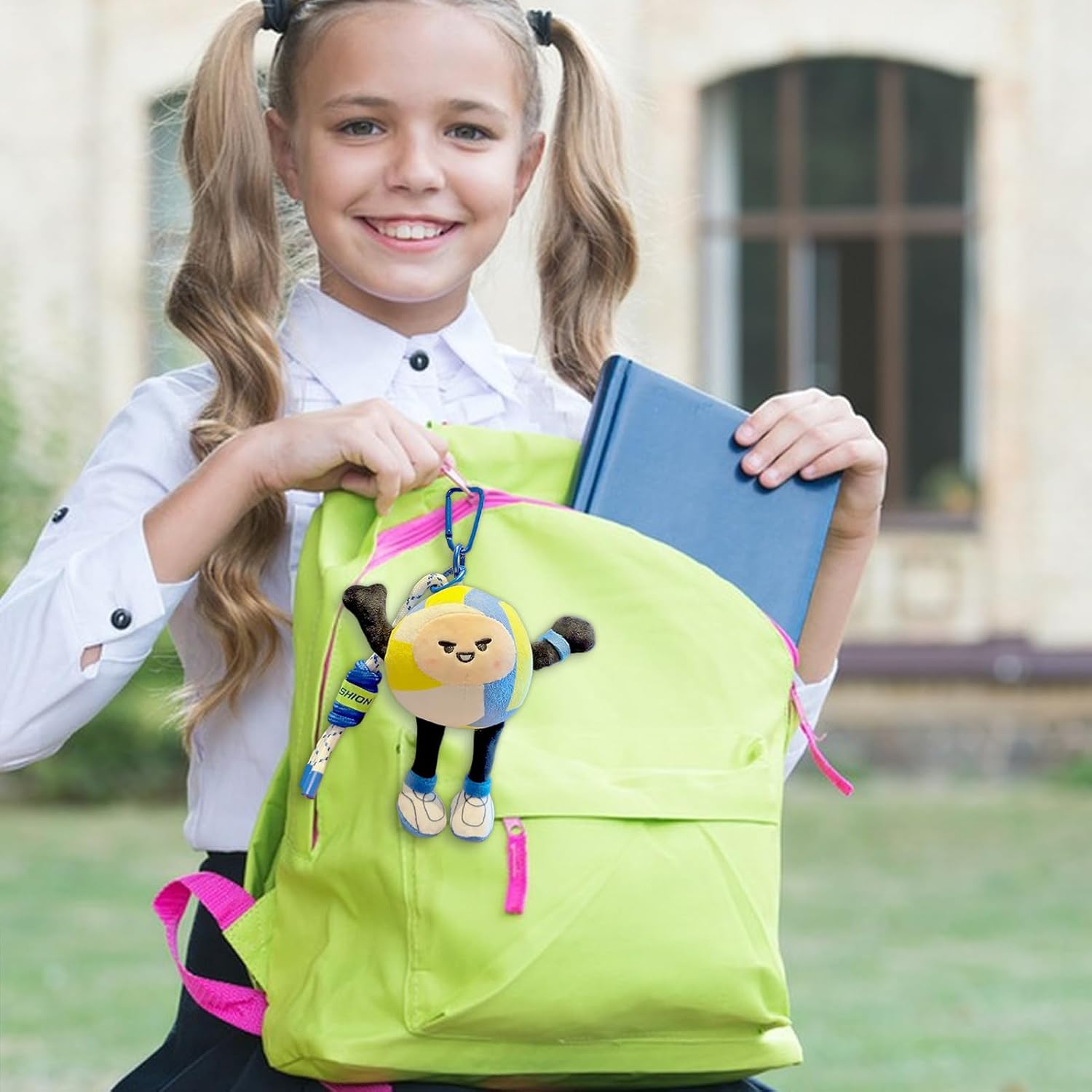 Plush Football Bunk - Soft Ball Key Ring, Cute Mini Keys | Sporty Pendant Toy for Football Lovers, Small Bag Accessory Bag, Gift Portable Keychain, Key Decoration image number 5