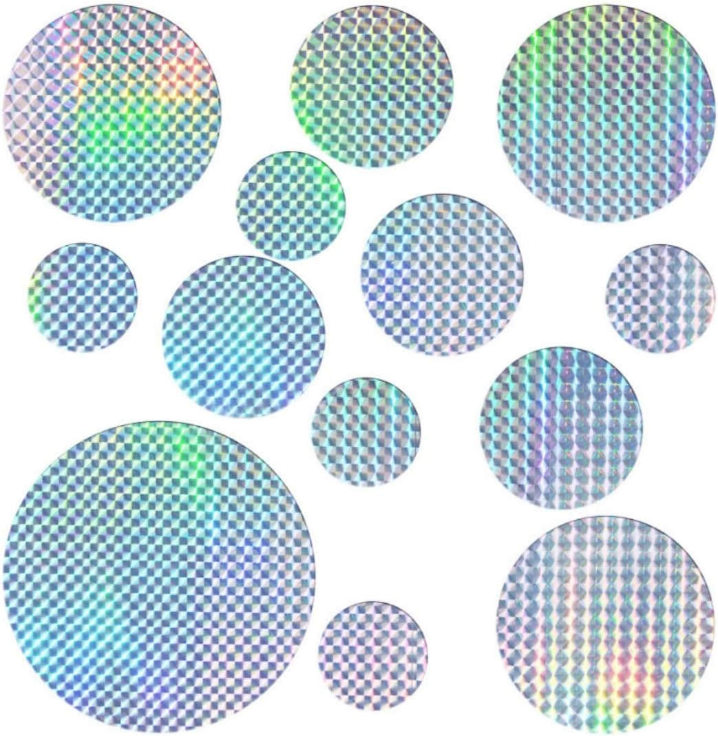 39 Pack Bird Scare Self-Adhesive Deterren Reflective Devices,T for Windows, Balcony, Roof & Garden &ndash; Keep Birds Away with Reflective Strips (Silver) image number 3