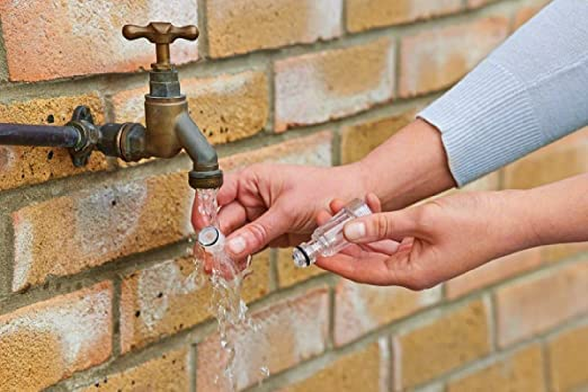 2Pcs 3/4" Plastic Pressure Washer Water Filter Replacement Tool for Connectorsmesh Screen image number 1