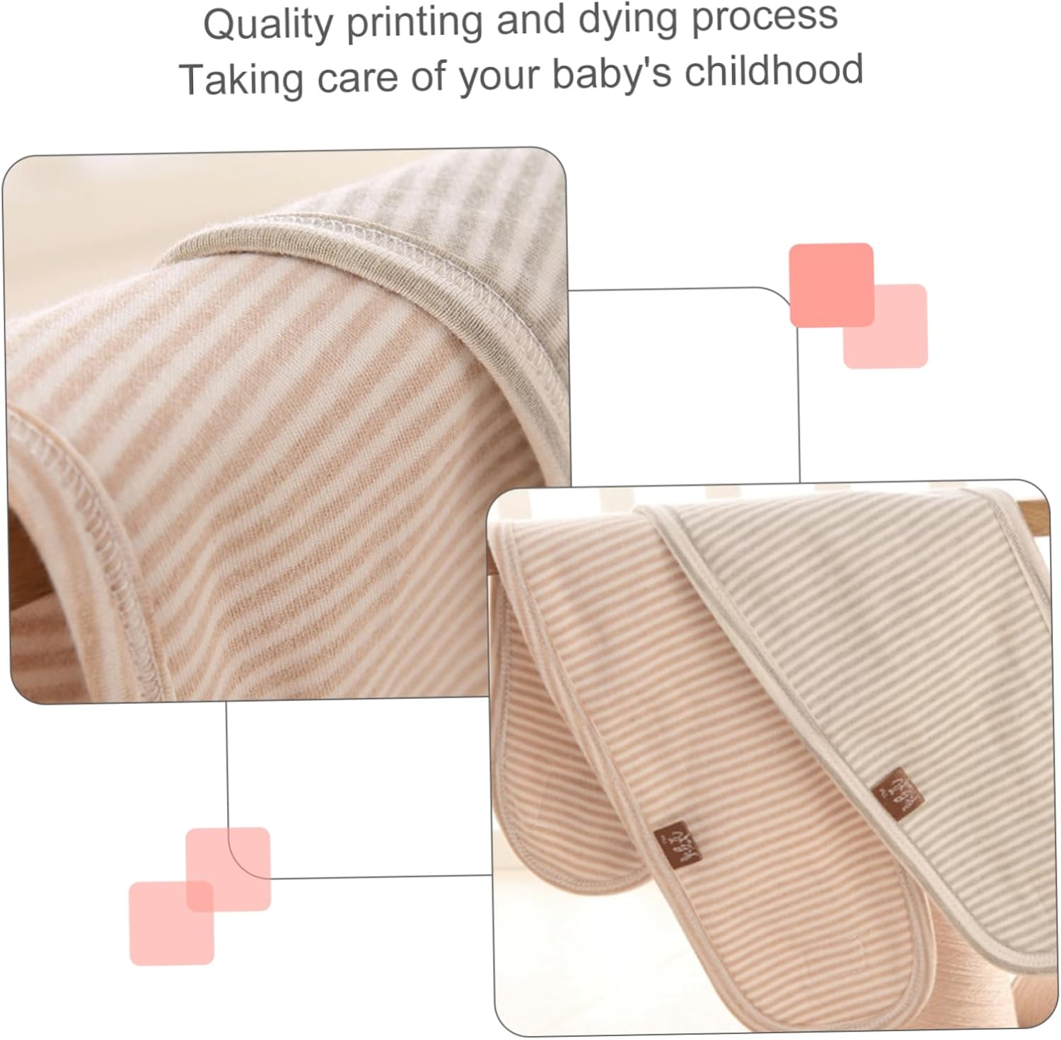 Baby Belly Band Navel Band 4Pcs Set Beige Newborn Umbilical Belt Soft Breathable Infant Belly Wrap for Newborn Care image number 6