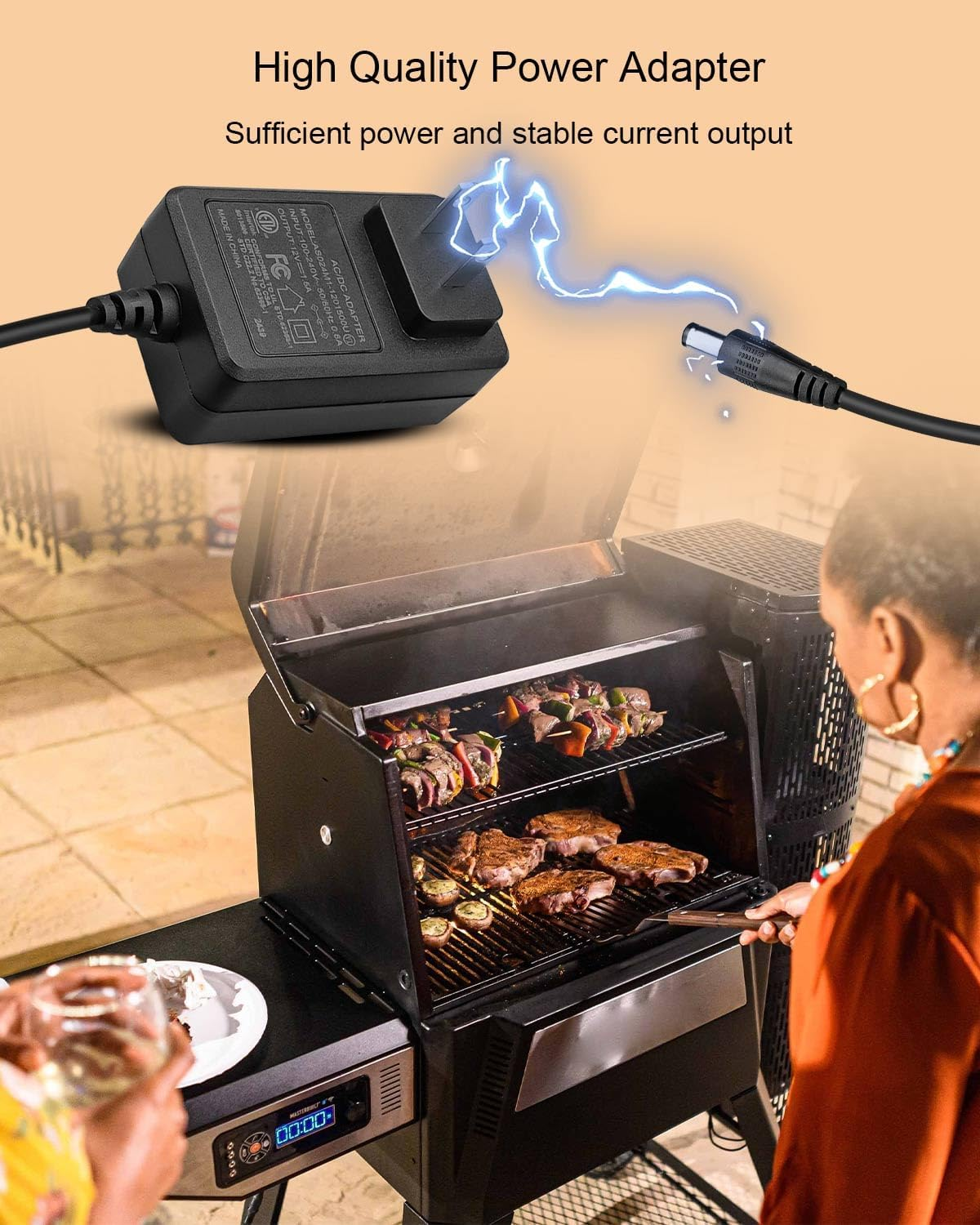 Hopper Lid Door Switch Temperature Probe Fit for Masterbuilt Gravity Series 560/800/1050 XL Digital Charcoal Grill + Smoker, Replace 9904190041 image number 1