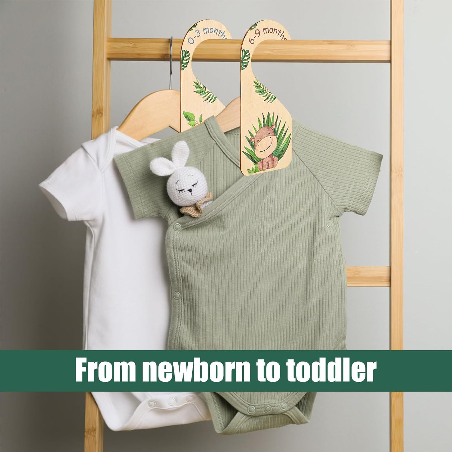 7Pcs Baby Closet Dividers, Boxwood Closet Dividers for Baby Clothes Double-Side Baby Clothing Dividers for Closet for New Mom Dad Parents image number 6