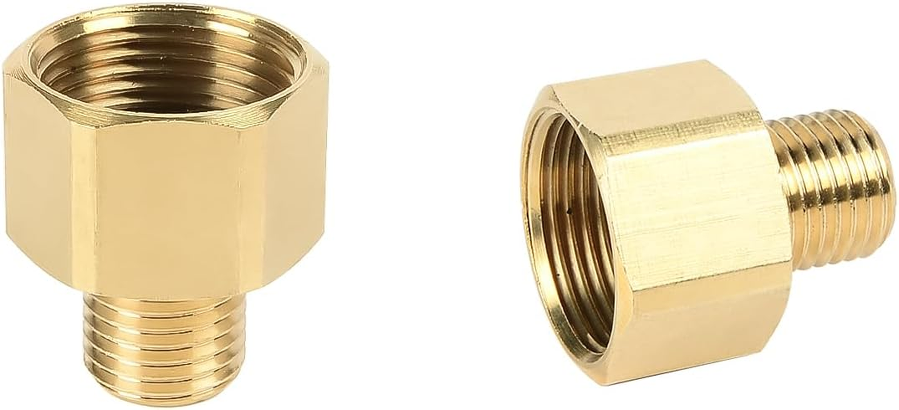 Pressure Washer Connector, 22Mm Female to 14Mm Flat Male, High Pressure Washer Adapter, Brass Screw Water Pipe Hose Connetor Fitting image number 1