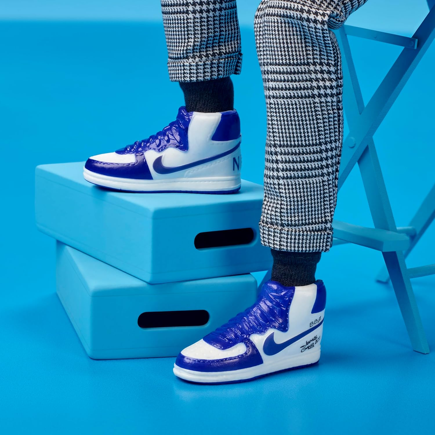 Barbie Signature Lebron James Kenbassadors Doll Collectible with Varsity Bomber Jacket Outfit & Accessories Including Headphones, Sunglasses, & More image number 1