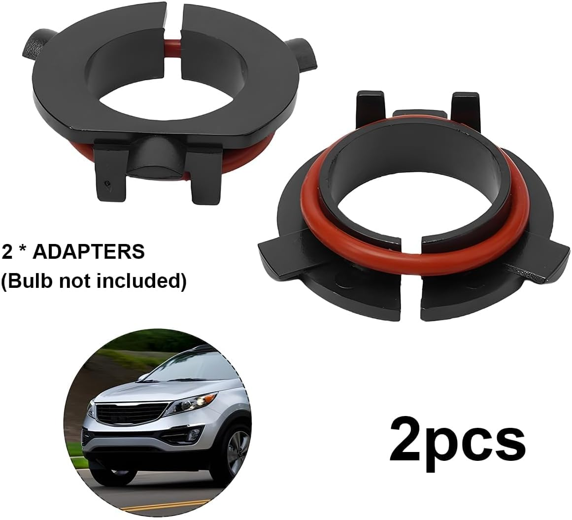 4PCS Car LED Headlight Base, Heat Resistance Automotive H7 LED Headlight Bulb Retainers Holder Adapter Socket Base, Vehicle Accessories Compatible with K3 K4 K5 K7 and More（D106） image number 5