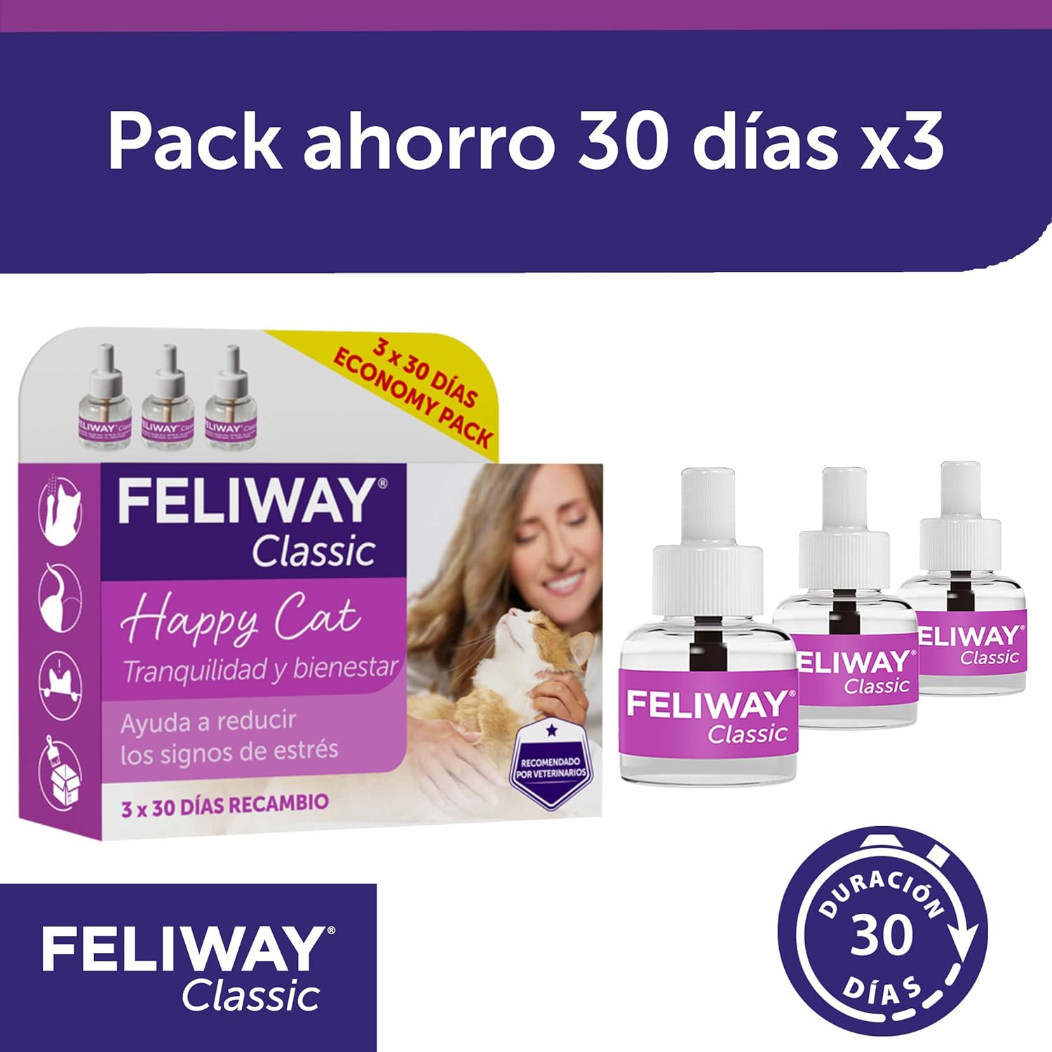 Feliway Classic Value Pack 3 X 30 Day Refills image number 3