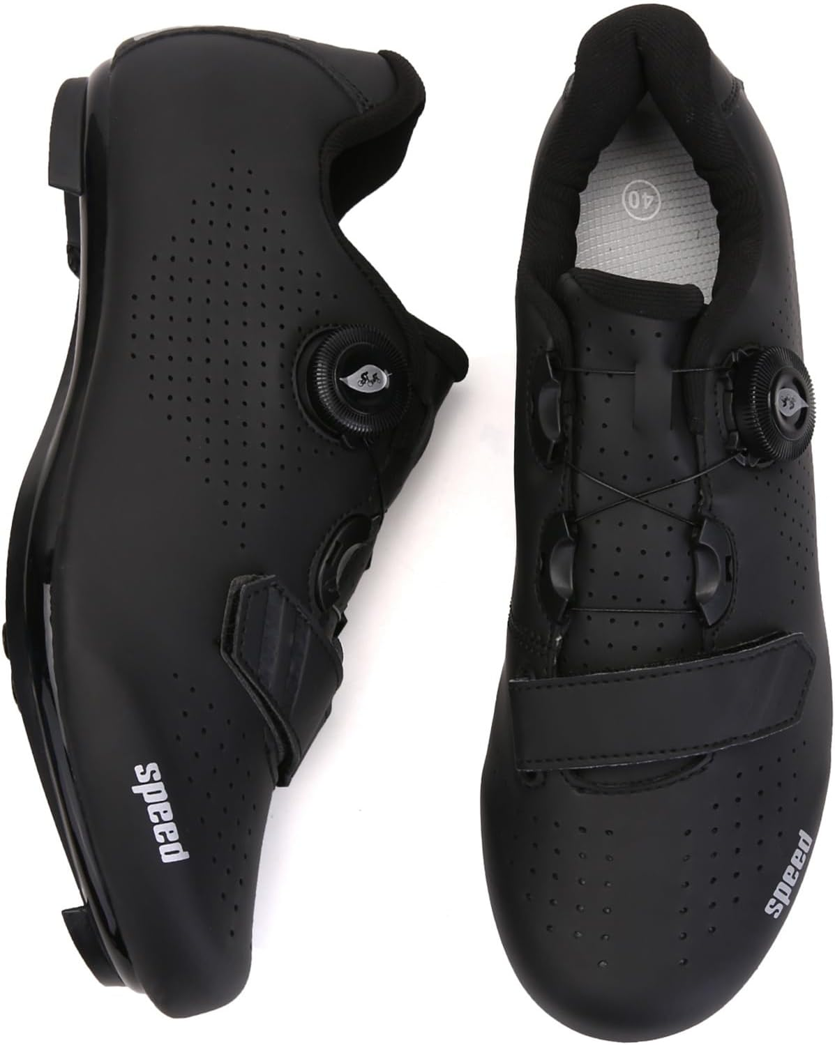 Men'S Road Bike Shoes Indoor Cycling Shoes Compatible with Peloton SPD Delta Cleats Bicycle Riding Shoes image number 2