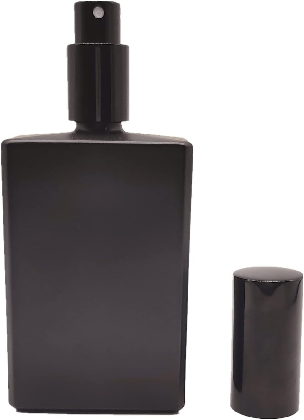Pimyrcyi 2PCS Spray Bottles for Essential Oils,Empty Square Glass Perfume Fine Mist Spray Container (Matte Black, 100Ml/3.4Oz) image number 2