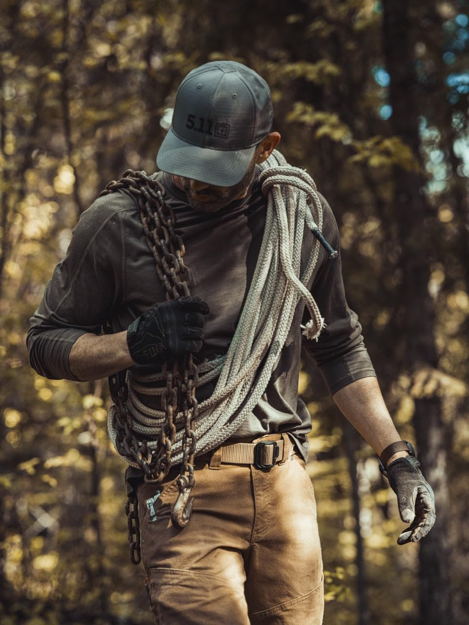 5.11 Tactical Unisex TDU Belt, 1.5 Inches Wide, Durable Nylon, Style 59551 image number 5