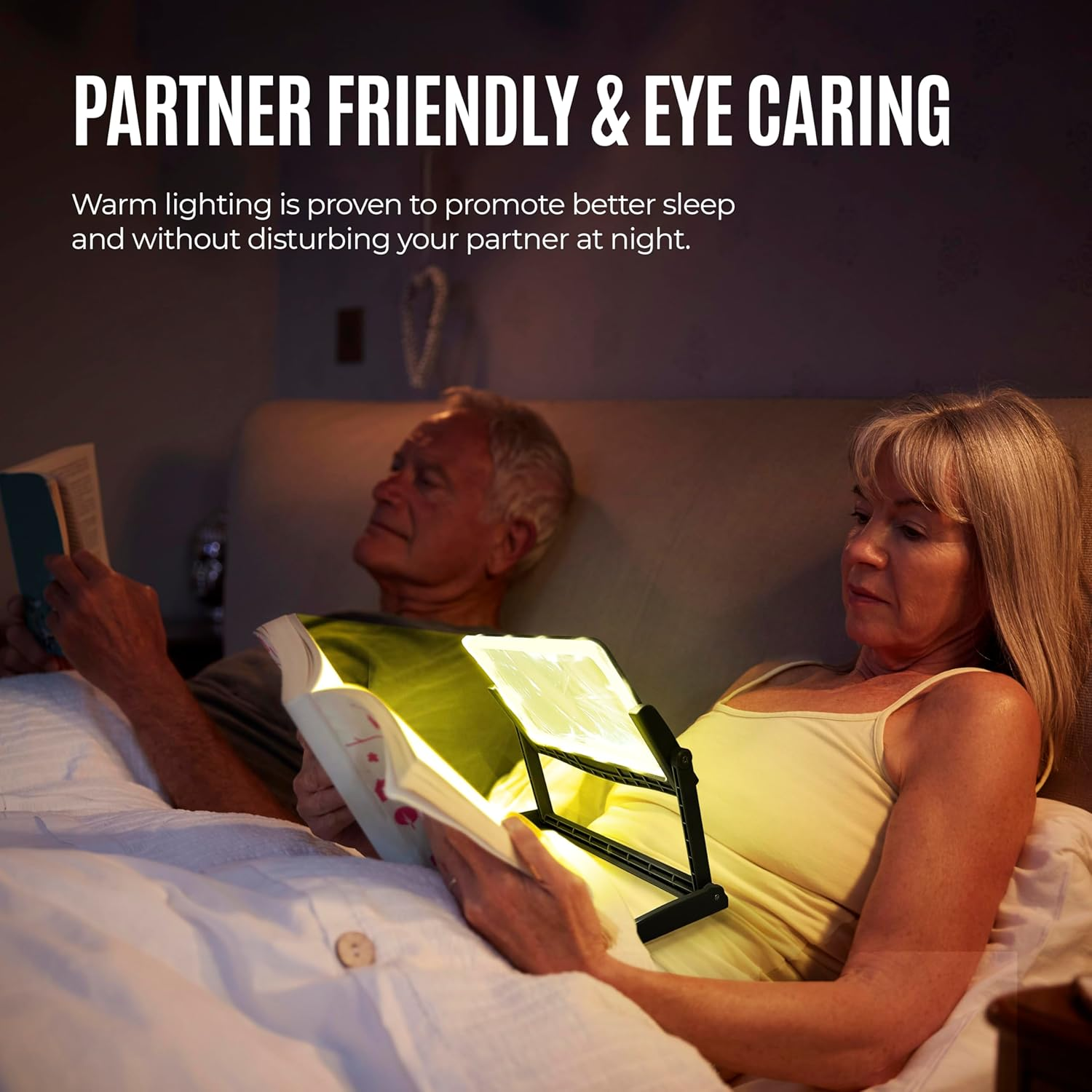 MAGNIPROS Patented 5X Large LED Page Magnifier with Detachable Stand | Eye Caring 3 Color Light Modes & Anti-Glare Lens to Reduce Eye Strain-Ideal for Reading Fine Print, Crafting, Low Vision Seniors image number 1
