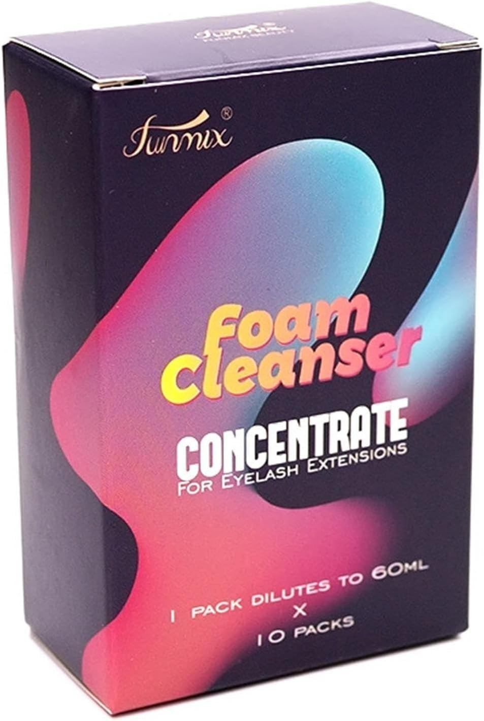 Prolong Lash Cleanser - 1:60 Concentrate Lash Cleanser, Foaming Lash Shampoo, Professional Non-Irritating Lash Wash for Lash Extensions, Salon Home Lash Care Maijia