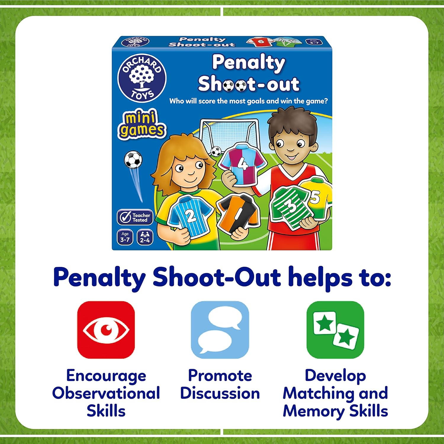 Orchard 600365 Penalty Shoot Out Mini Board Game image number 1