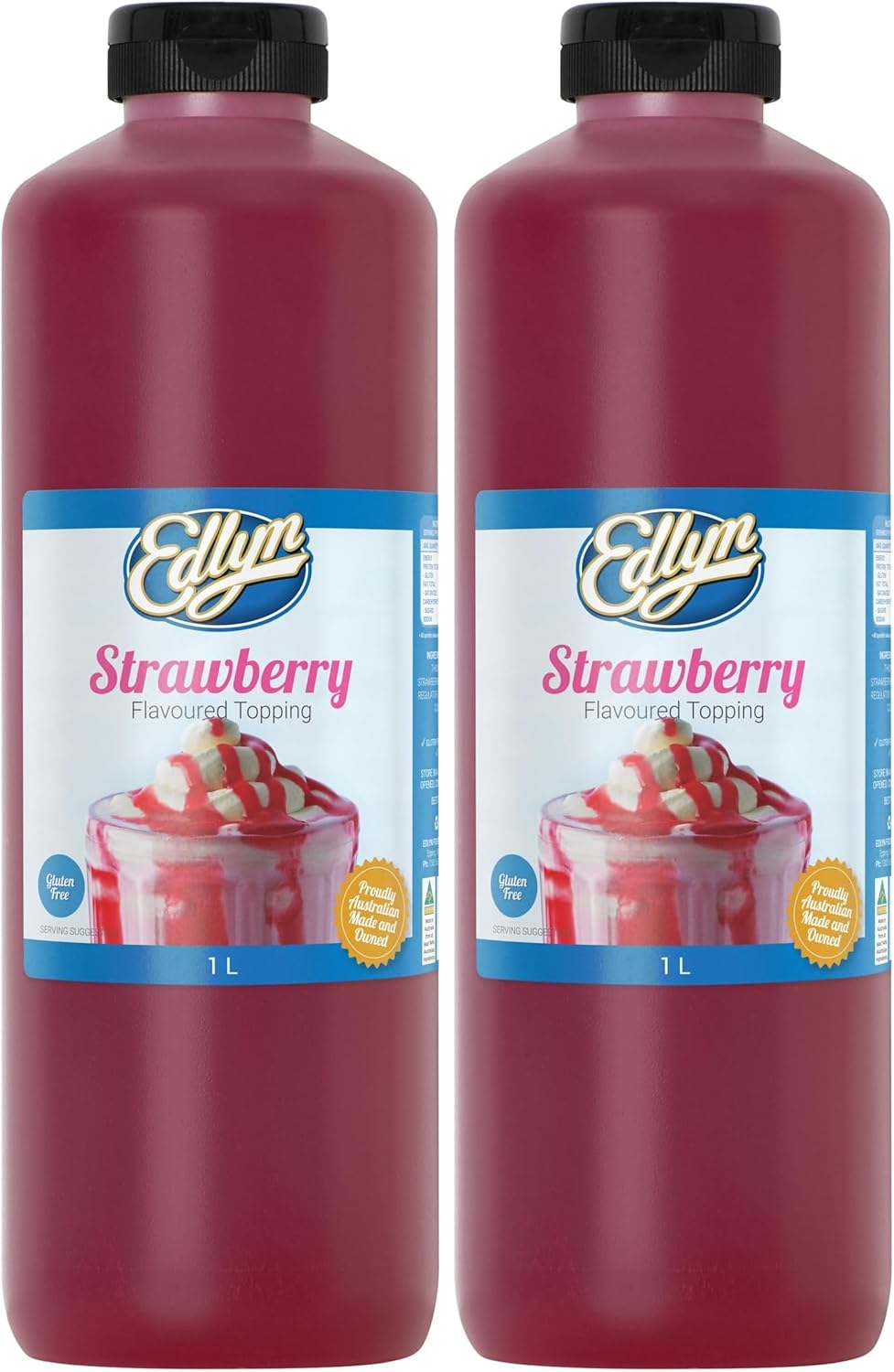 Edlyn Strawberry Flavoured Topping 1 Litre image number 3
