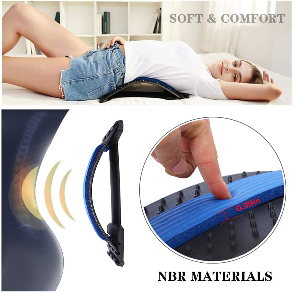 Back Stretcher for Lumbar Spine, Lower Back Stretching Device with 3-Level Different Stretching Archs Relieves Back Pain Caused by Herniated Disc, Sciatica, Scoliosis image number 3