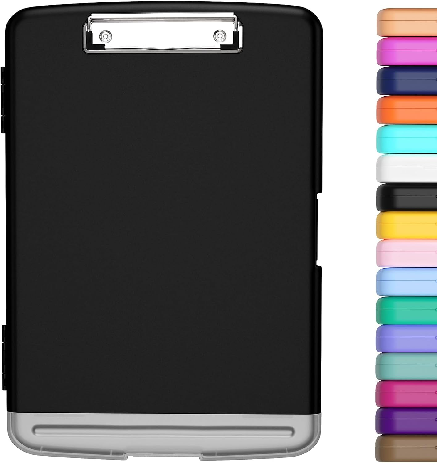 Hongri Clipboard with Storage with Pen Holder, Folder Nursing Clip Board 8.5 X 11 Foilo-Side Opening, High Capacity, Light Weight for Teachers, Classroom. Size 14 X 9.6 X 1.2 In(Purple)