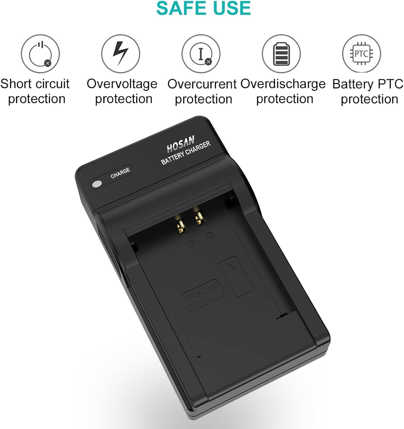 NB-11L NB-11LH Battery (2 Pack) and USB Charger Kit for Canon NB-11L NB-11LH Powershot A2300 Is A2400 Is A2500 A2600 A3400 image number 2