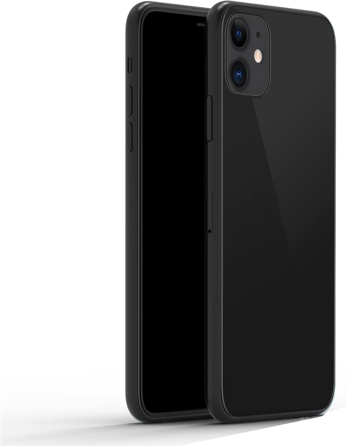 DDAWEF (Without Logo) Fake Dummy Phone Display Model Compatible with Phone 11 Replica Non-Working 6.1 Inch Black Screen Phone 11 1:1 Scale (Black)