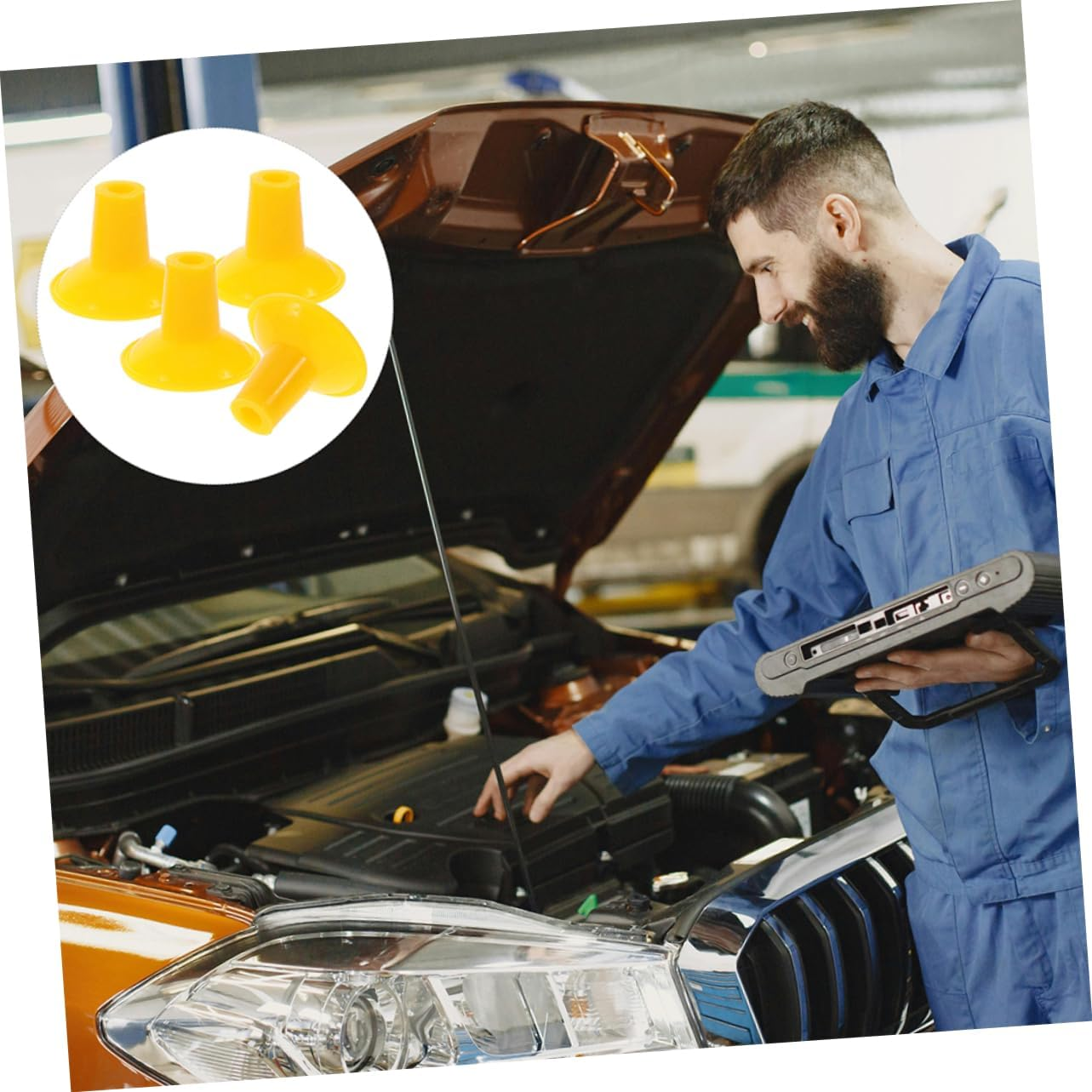 ELAYARD 8Pcs Engine Valve Grinding Tool Plates for Automotive Repairs Lapping Plates for Engine Optimization and Enhanced Performance Easy to Use for Professionals and Hobbyists image number 2