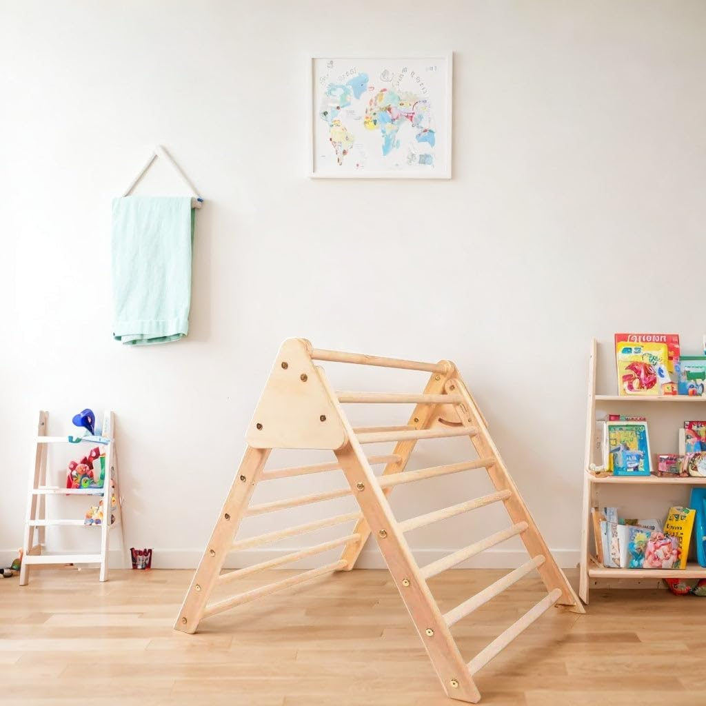 Montessori Pikler Wooden Climbing Triangle image number 1