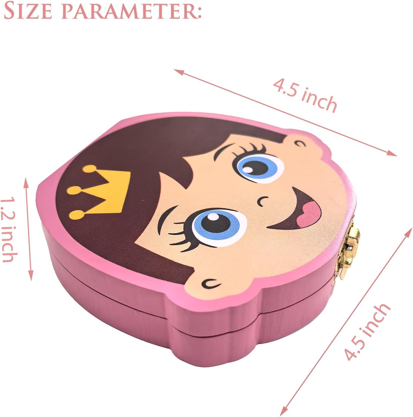 PAMBO Baby Tooth Fairy Keepsake Box | Child Tooth Saver & Holder Gift Box for Girls - Girls image number 6