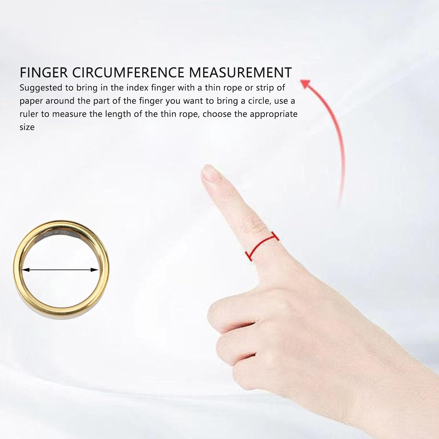 Generic Smart Ring, Multifunctional Fitness Tracker, Sleep Temperature Monitoring, Waterproof Health Device with APP for Men Women, Reshape Your Life (Type 19), Generichwvk1Yi23A-11 image number 5