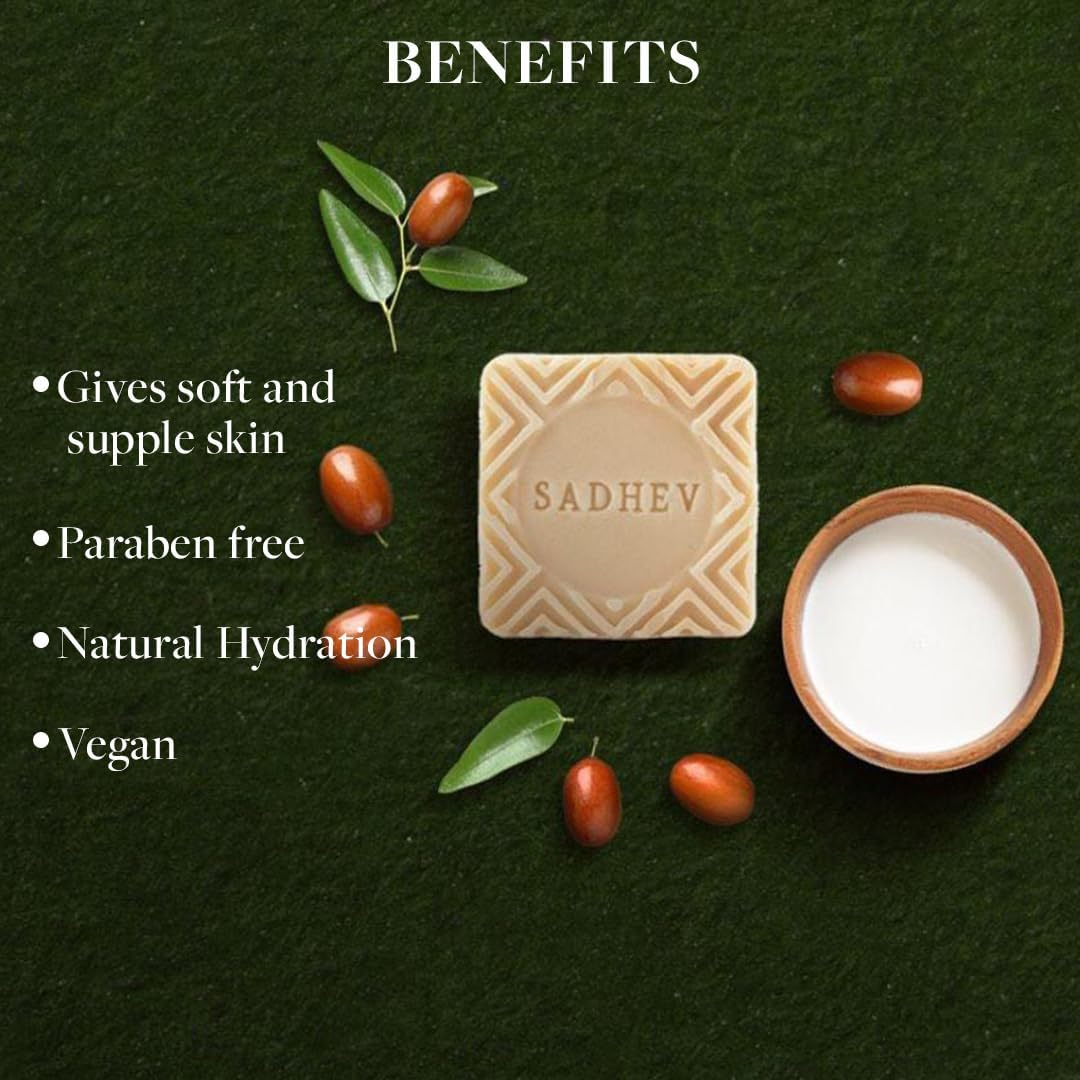 Sadhev - Depigmentation Bathing Bar - Goat Milk & Jojoba Butter image number 5