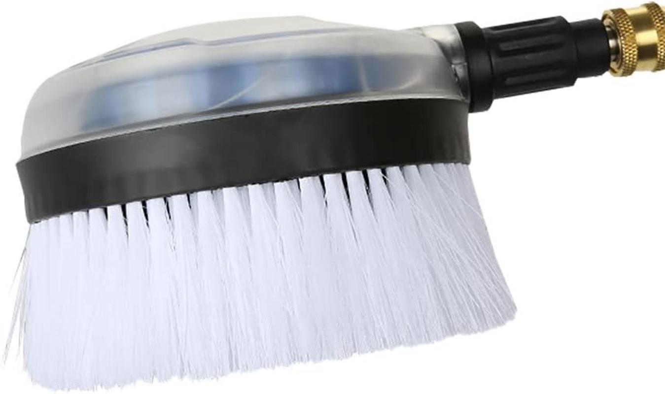 NUZAMAS Rotating Wash Brush, High Pressure Washer Accessories, Universal Quick Connector, Car Home Office Deck Decking Cleaning Tool