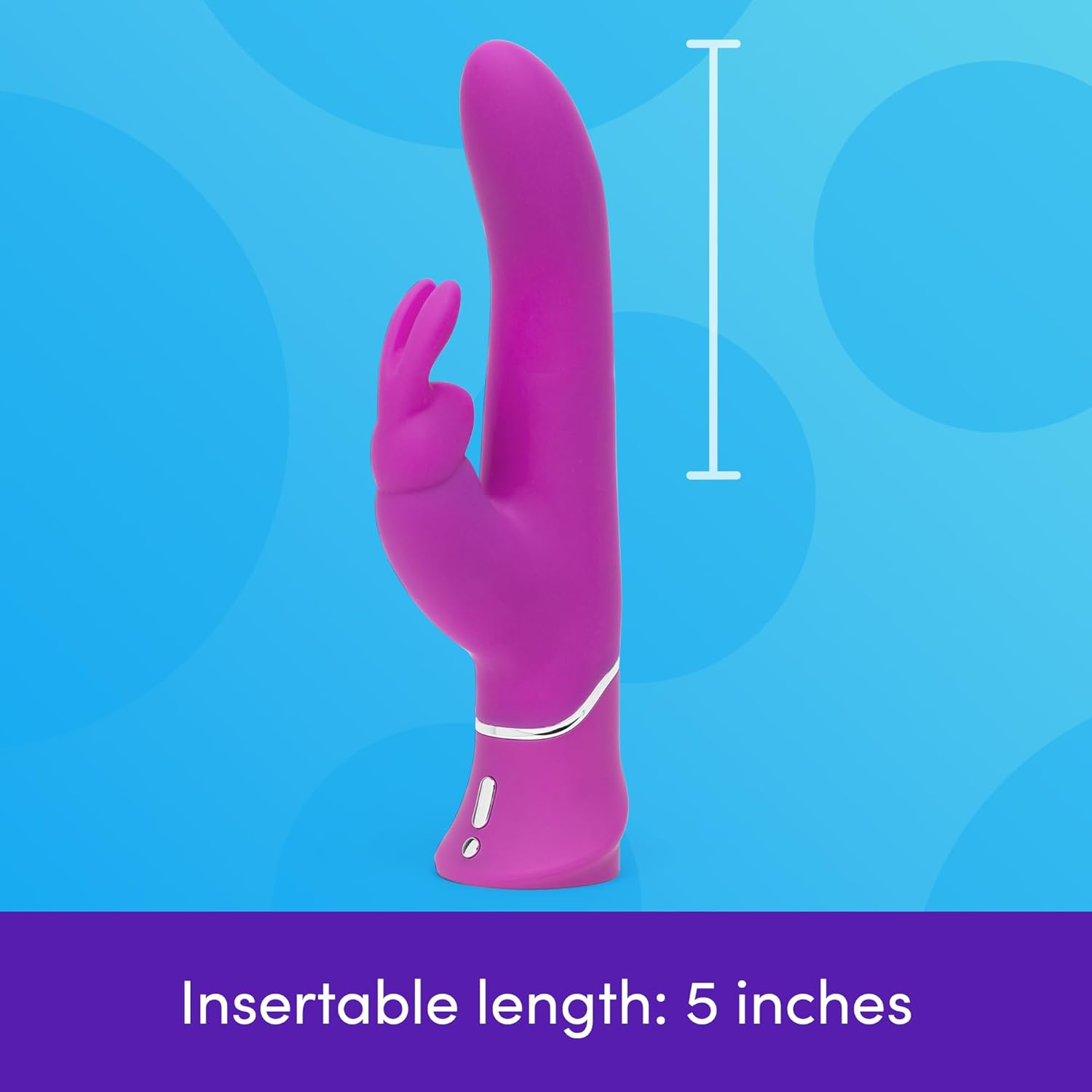 Lovehoney Thrusting Rabbit Vibrator for Women | Silicone Thrusting Dildo G Spot Massager Tool | 15 Powerful Vibration Modes | Dual Motor Clit Vibrator | Rechargeable Adult Sex Toys for Couples