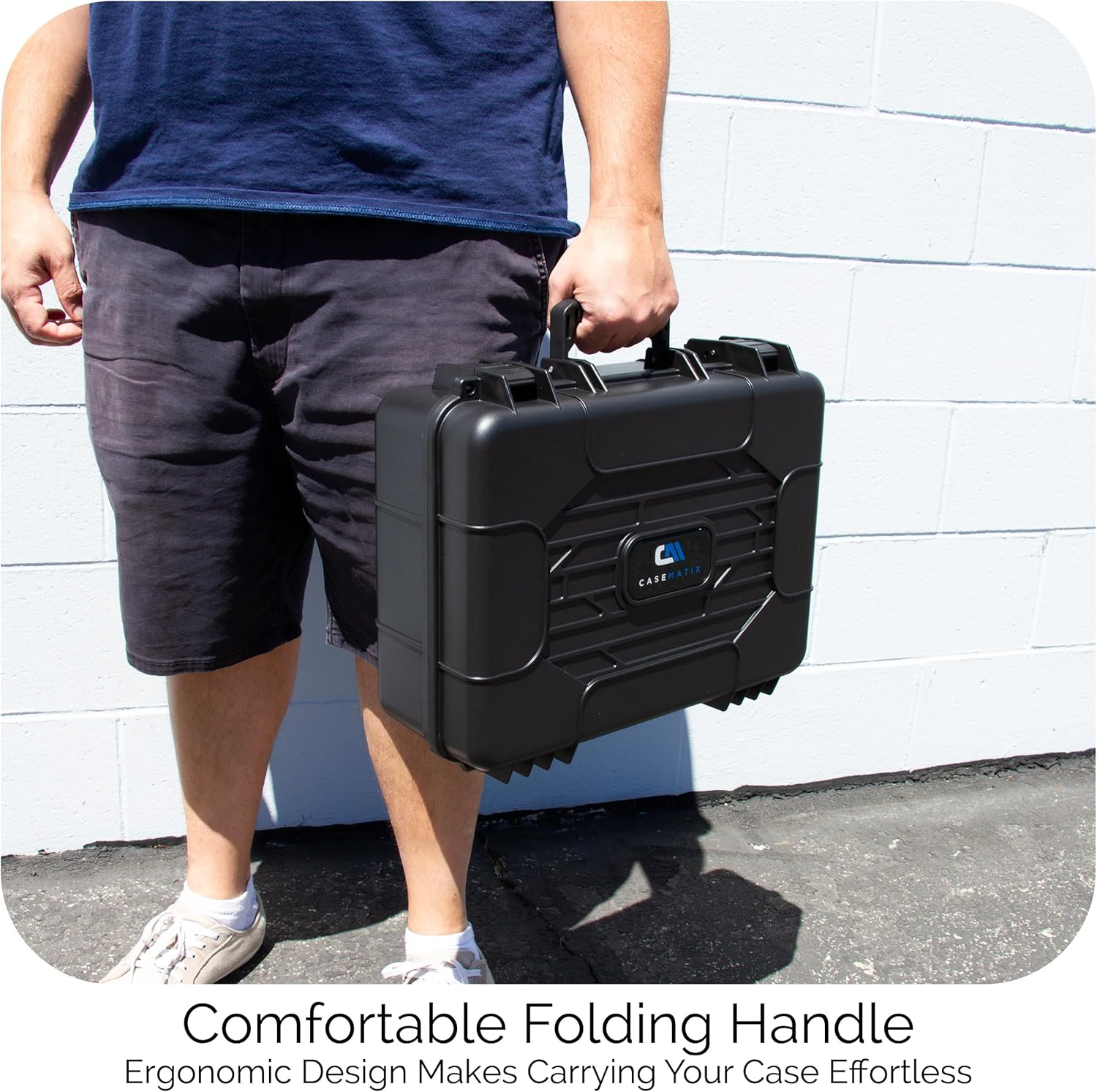 CASEMATIX Portable Printer Carry Case Compatible with HP Officejet 250 Wireless Mobile Printer, Ink Cartridges and Power Cable image number 3