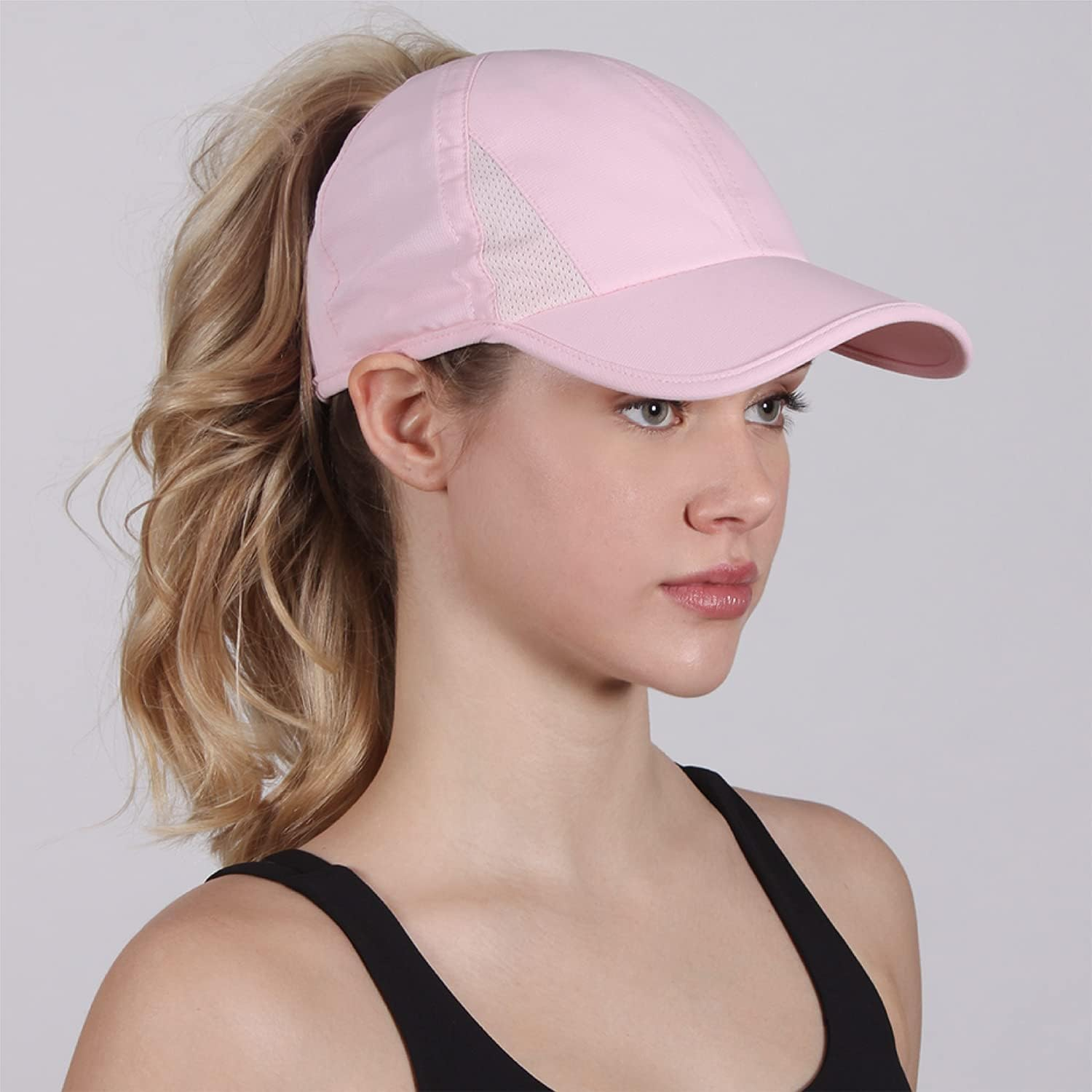 Ponyflo Active Ponytail Hat - Ponytail Caps for Women, Running Hat for Women, Curly Hair Ponytail Hat, Gym Ponytail Hats image number 3