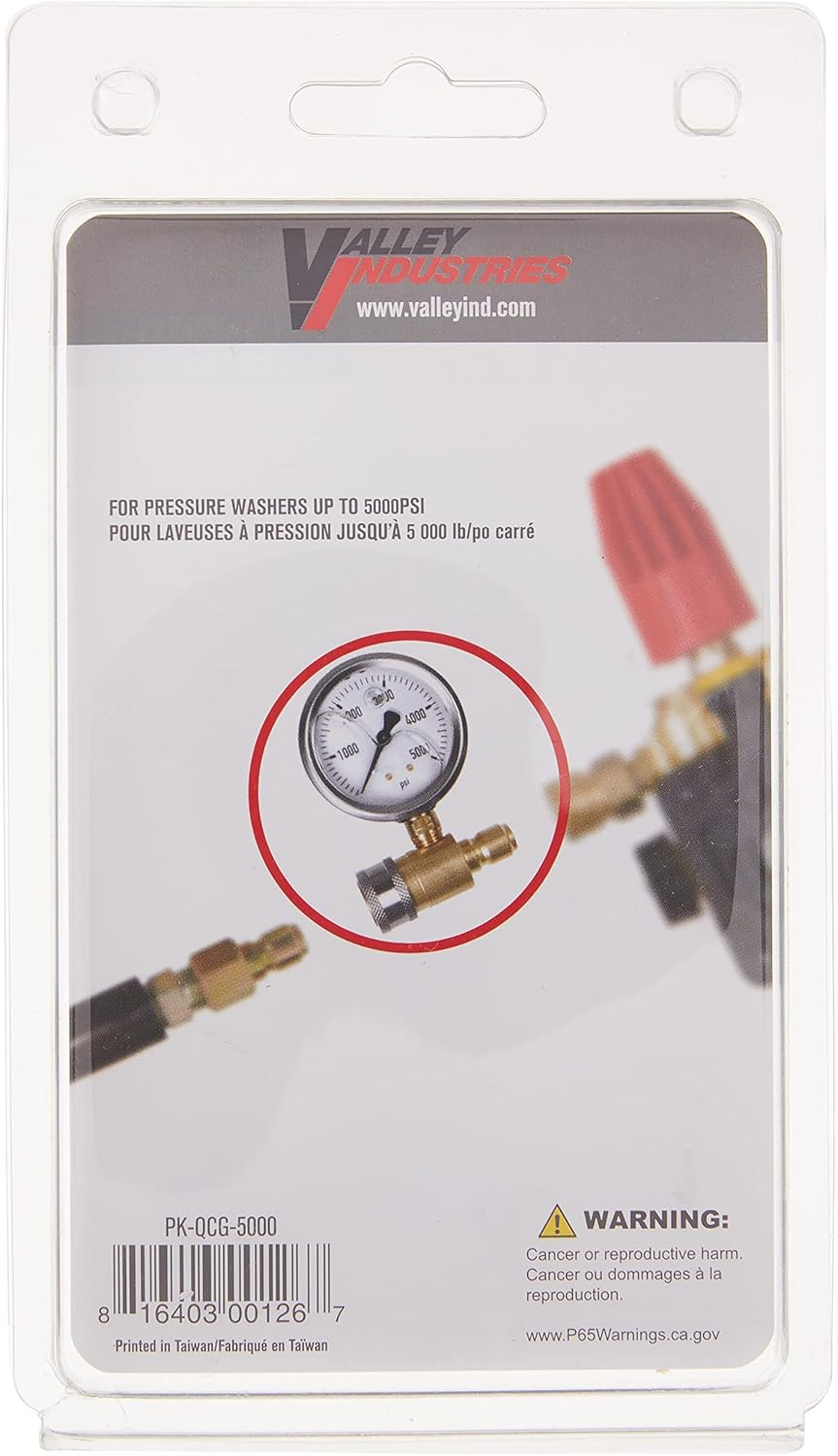 Northstar Pressure Washer Pressure Gauge - 5000 PSI, 3/8In. Fitting image number 1