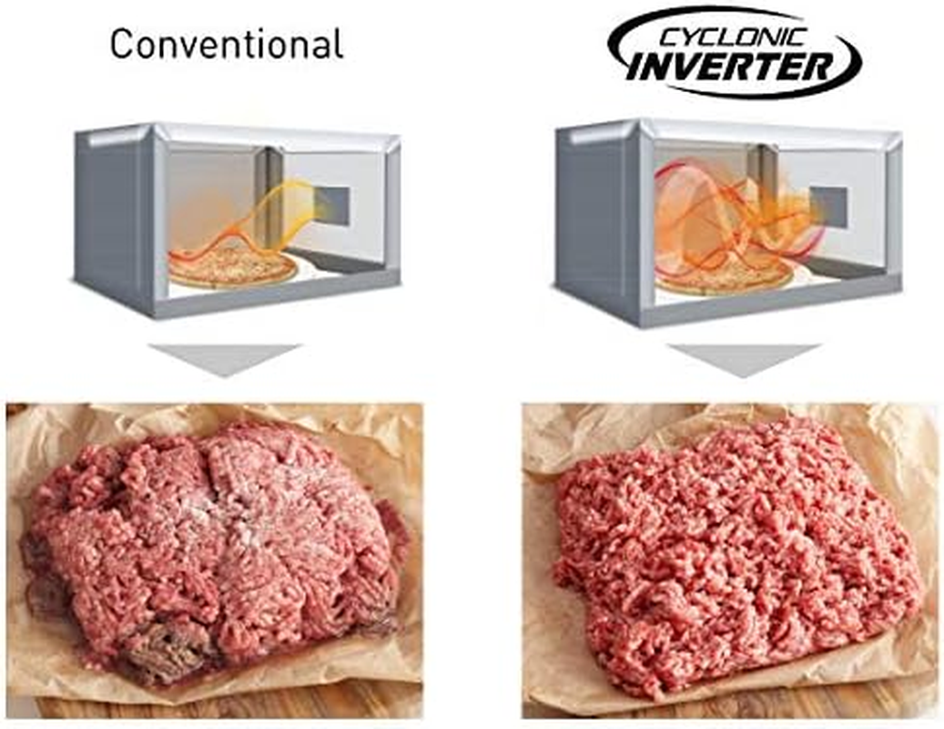 Panasonic 44L 1100W Cyclonic Inverter Microwave Oven, Black (NN-ST75LBQPQ) image number 5