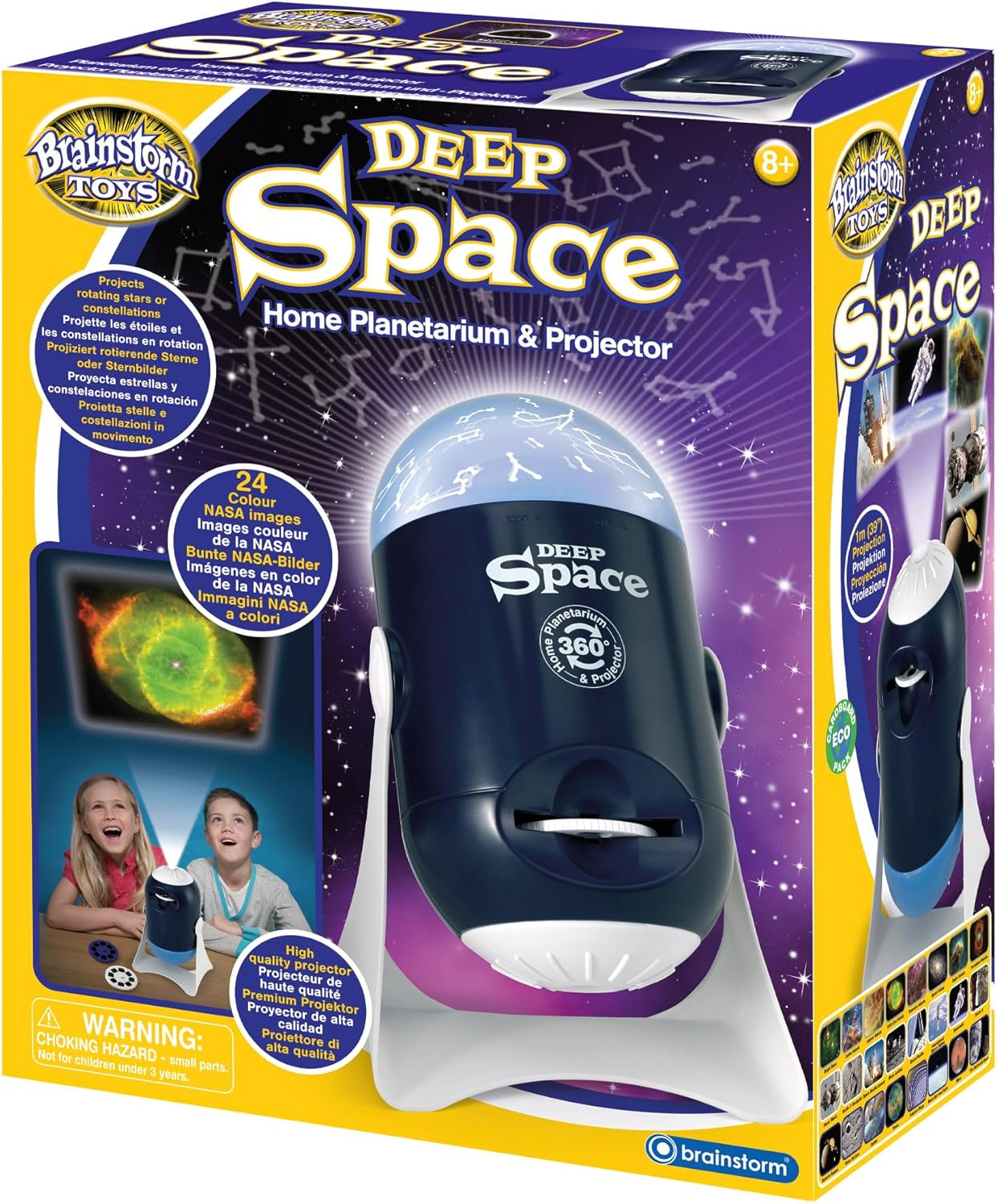 Brainstorm Toys E2000 Space Home Planetarium & Projector Nightlight, Multi-Colour