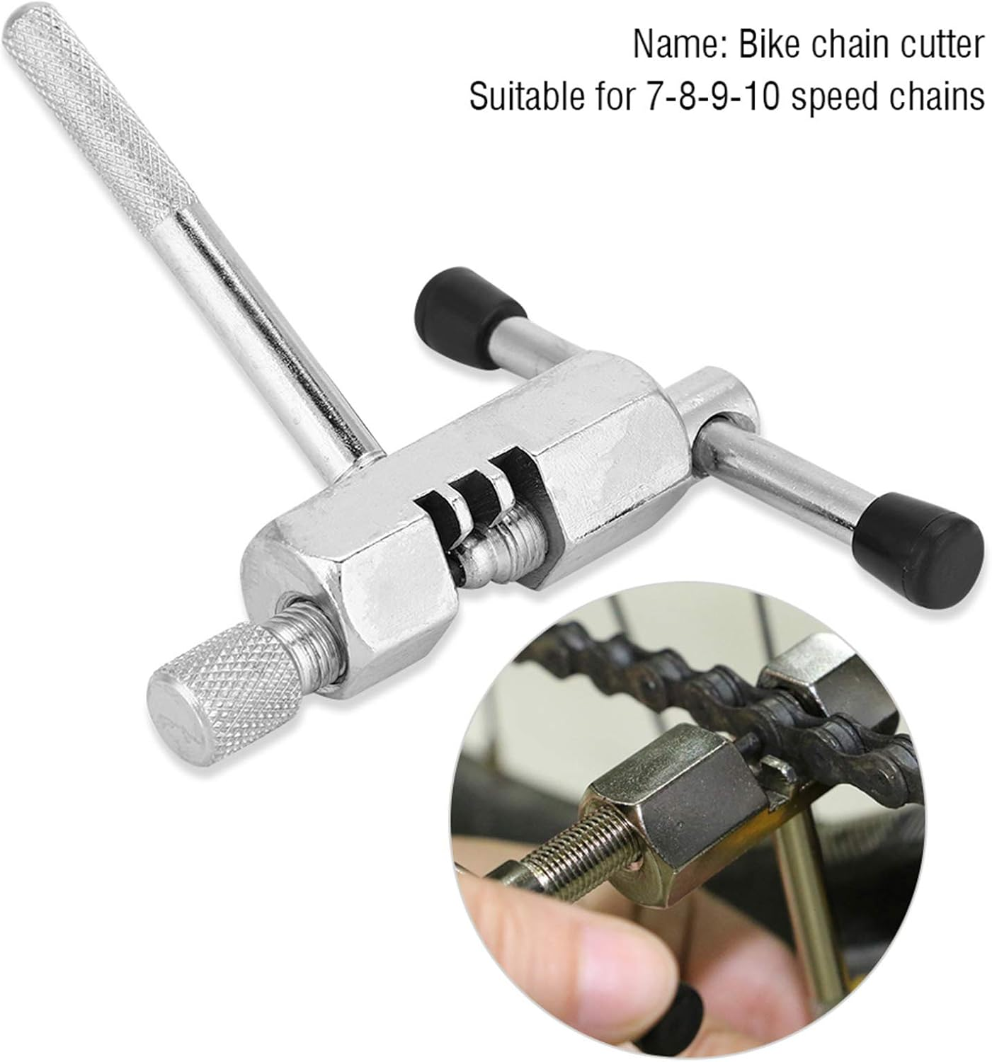 Omabeta 1PCS Bike Chain Removal Tool, Splitter Cutter Breaker for Removing and Installing,Compatible with 7/8/9/10 Speed Bicycle Chains,Bicycle Chain Cutter Repair Tool,Silver image number 3