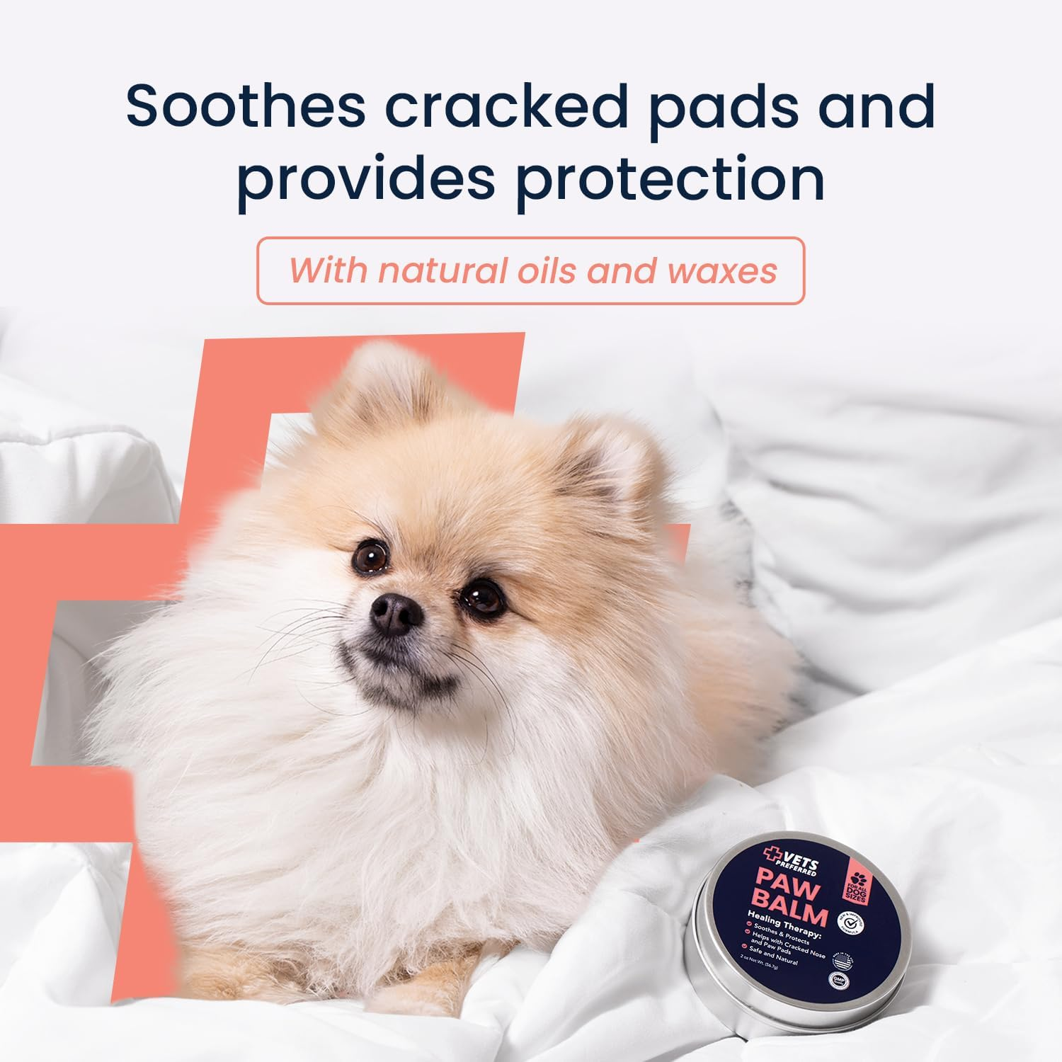 Vets Preferred Advanced Pad Protection | Veterinarian-Grade Dog Paw Balm | Heals Repairs and Moisturizes Dry Noses and Paws | Effective | Ideal for Extreme Weather Conditions